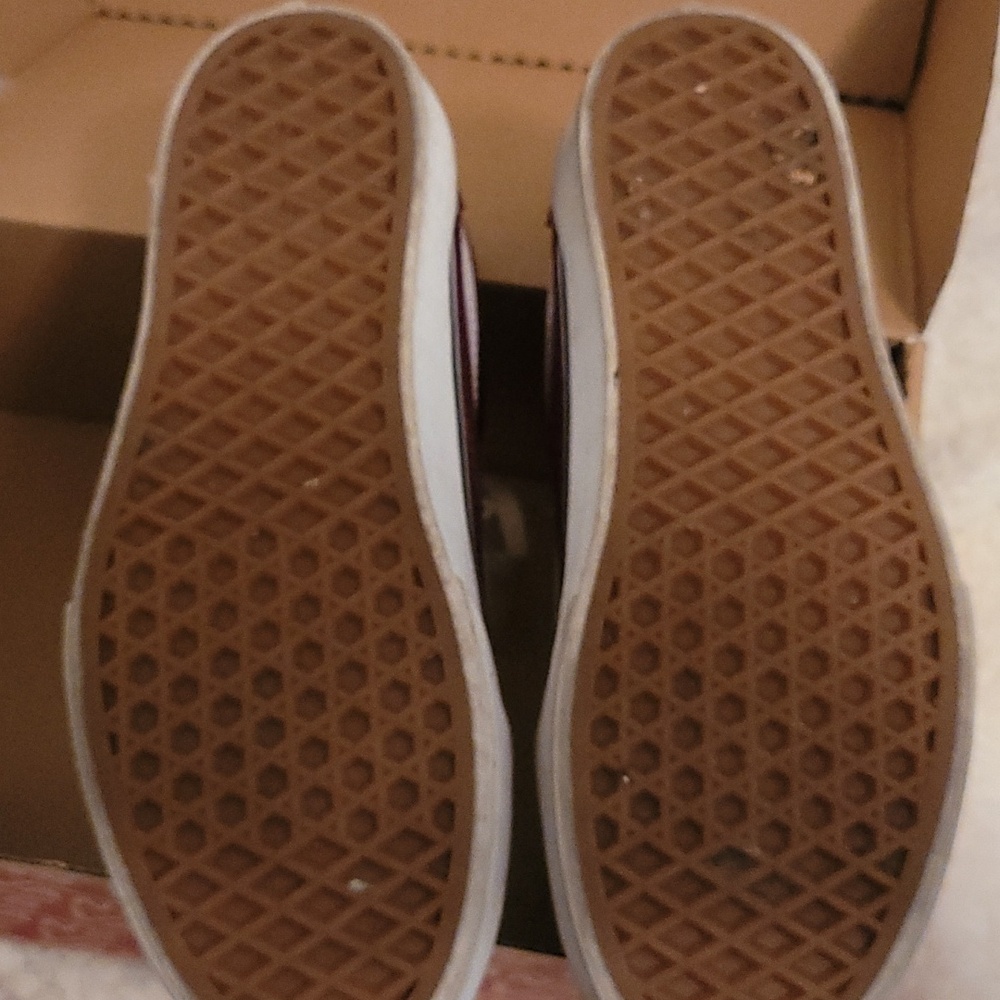 Vans Maroon Platform. Size 7.5 - image 3